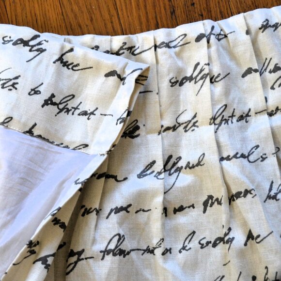 Restoration Hardware RH Curtain Drape Panel 50% Linen/50% Cotton Ivory/Gray - Picture 1 of 8